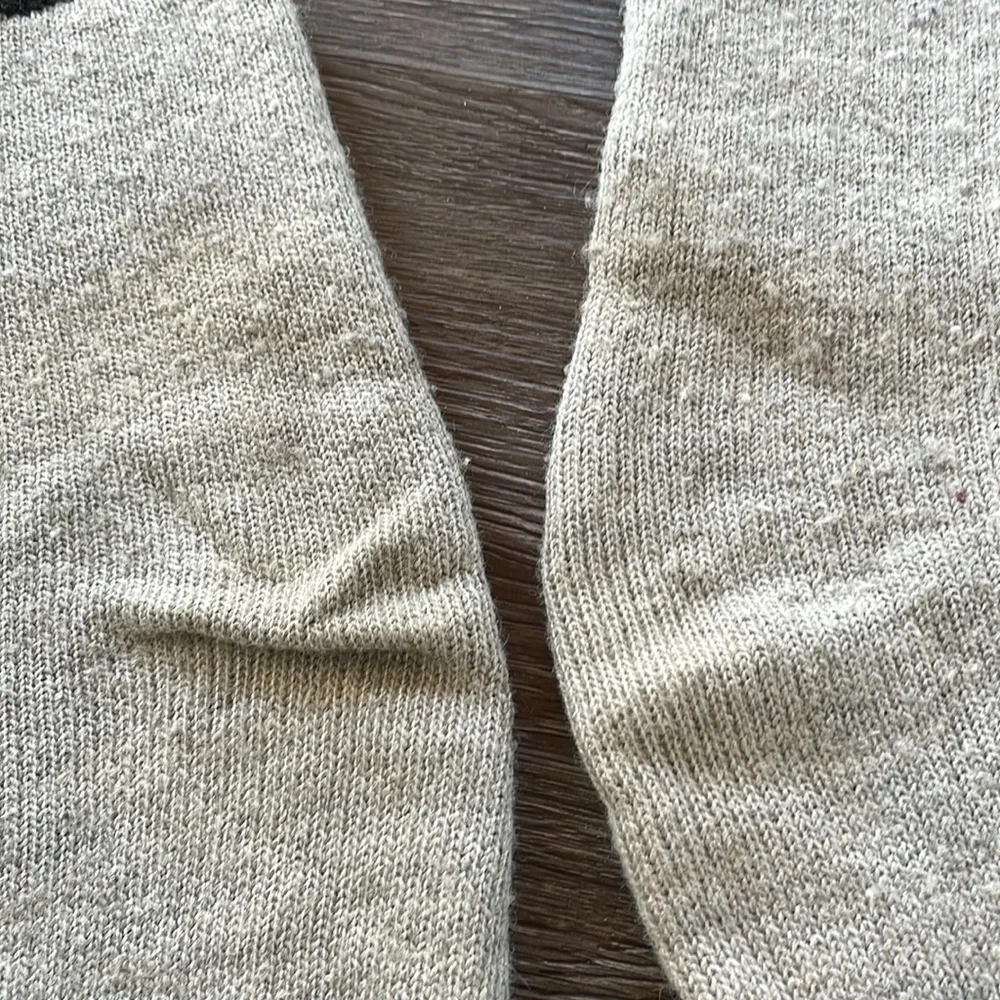 Youth Winter Socks Gray with Black & Red Stripe - Two Pairs